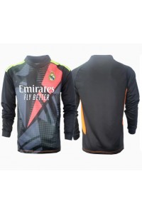 Fotbalové Dres Real Madrid Brankářské Venkovní Oblečení 2024-25 Dlouhý Rukáv